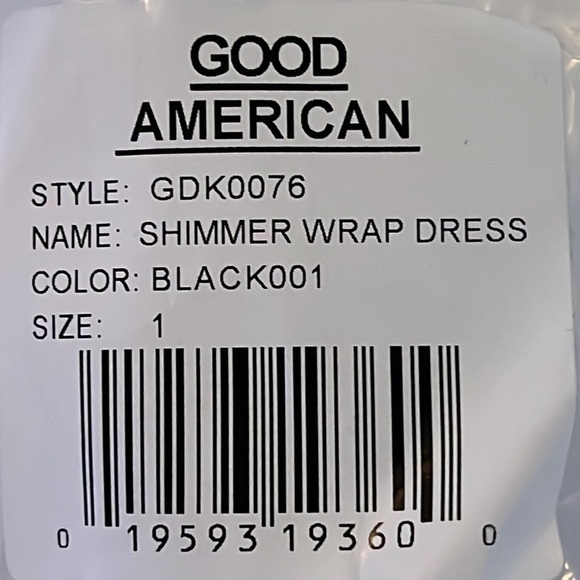 Good American Shimmer Wrap Dress - Picture 6 of 8